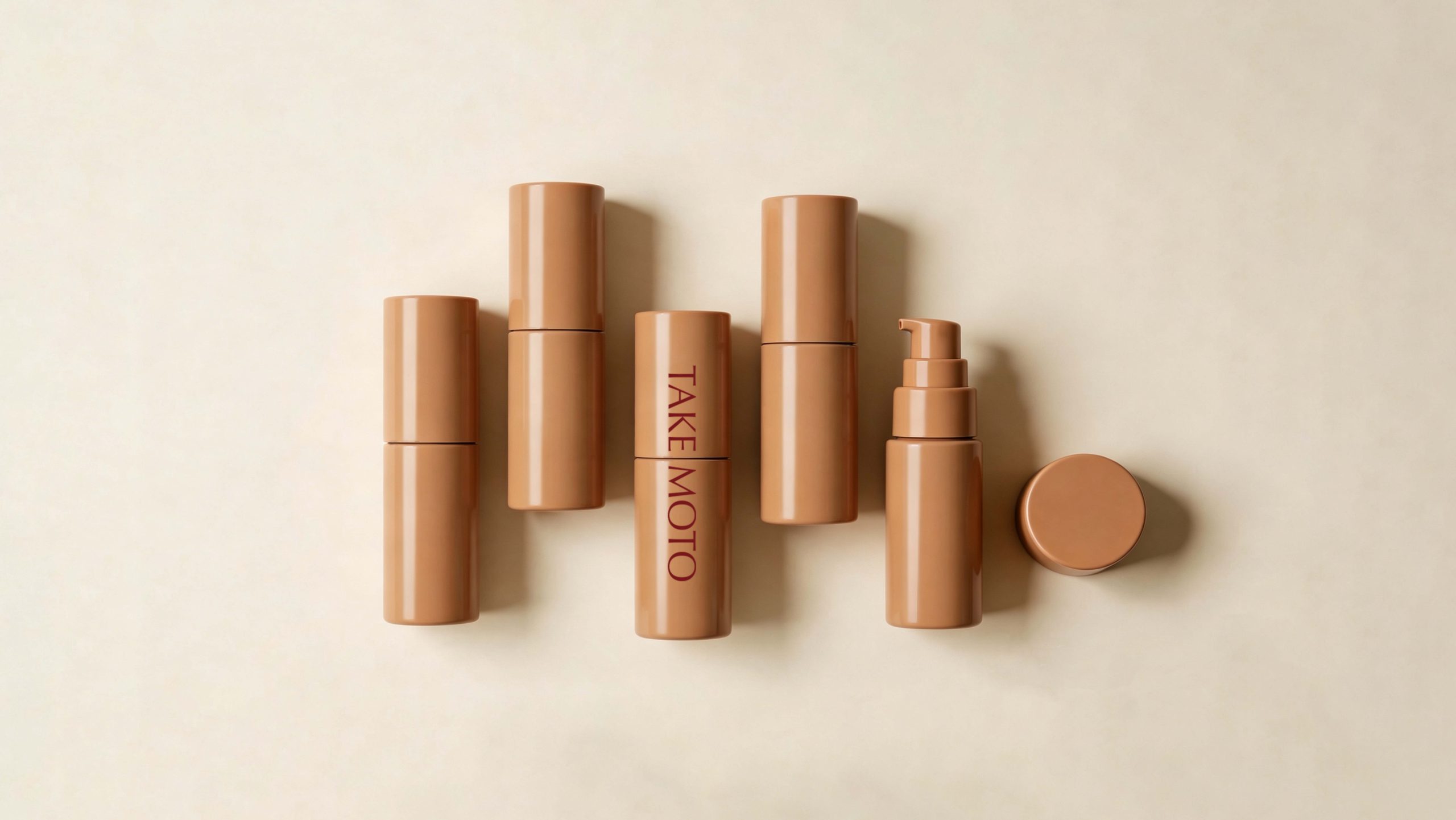 A simple round bottle with a seamless over-cap design for superior usability!